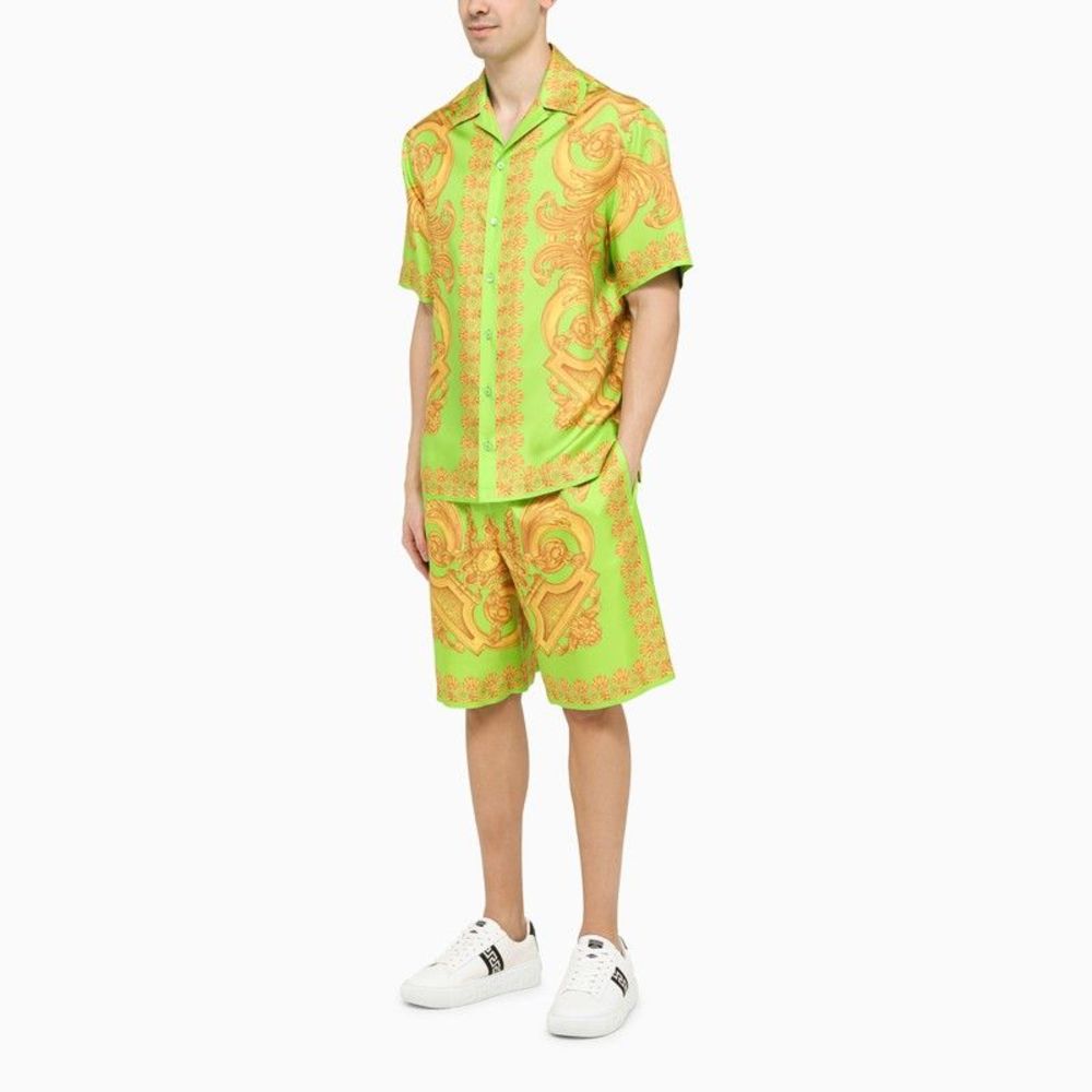 Versace Barocco 660 Lime/Gold Shirt - Picture 2 of 4